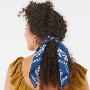 Frye Unisex Blue and White Bandana